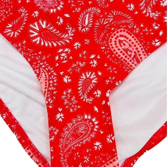 MICHAEL Michael Kors Geranium Paisley Hipster Swim Bikini Bottom Size Small - Picture 4 of 6